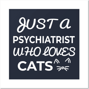 psychiatrist cat lover Posters and Art